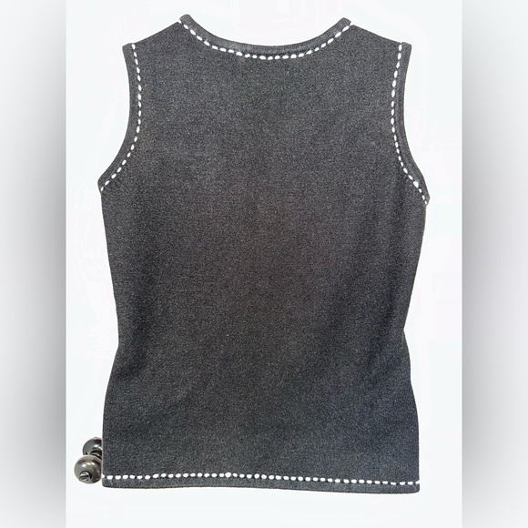 Studio Works Black Sleeveless Tank Top #1745 - Picture 3 of 9